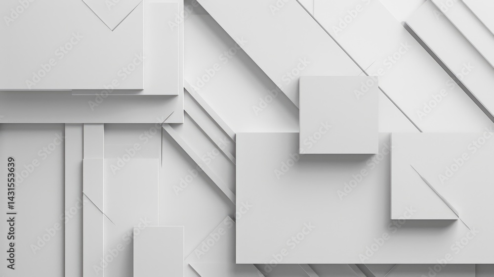 Poster minimalist white diagonal lines on a light grey background. abstract geometric design. background im