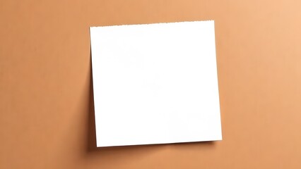 A sheet of white paper on a light brown background with a place to copy text or images