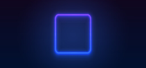 Colorful neon lights flashing in green, blue, white, pink, and violet on an abstract background. Circle ,rectangle, hexagon different shapes background vector design. Background with glowing swirls o