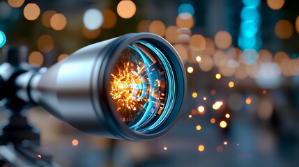 Technological device abstract lights