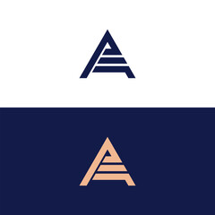 AE Letter Logo Design. Creative Modern A E Letters icon vector Illustration.