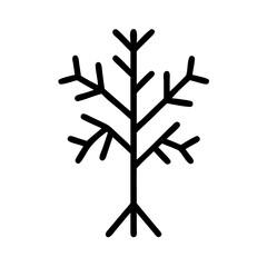 tree on a white background