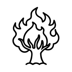vector illustration of fire flames