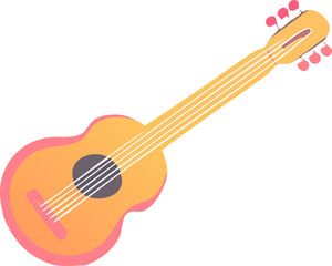 acoustic guitar vector illustration