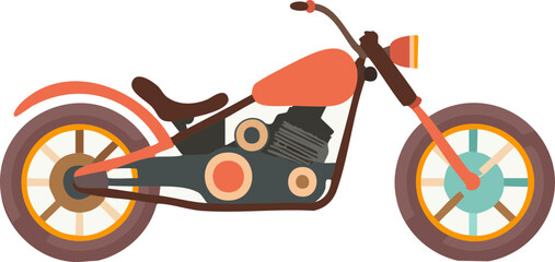 vector illustration of a motorcycle
