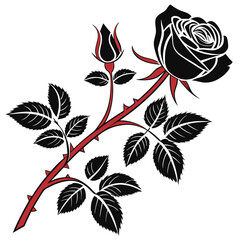 Simple flower vector image