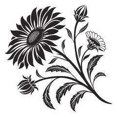 Simple flower vector image