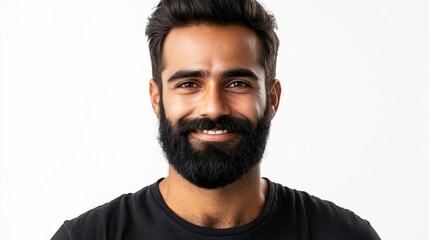 Fototapeta premium Portrait of Attractive Indian Male in His 30s: Professional Stock Photo