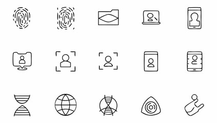 identity set of web icons in line style  verificat.eps