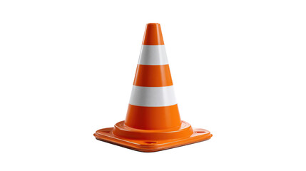Orange Traffic Cone on the Road: An isolated, striking image of a bright orange traffic cone, designed for clear visibility, sitting boldly as a symbol of traffic management and road safety.