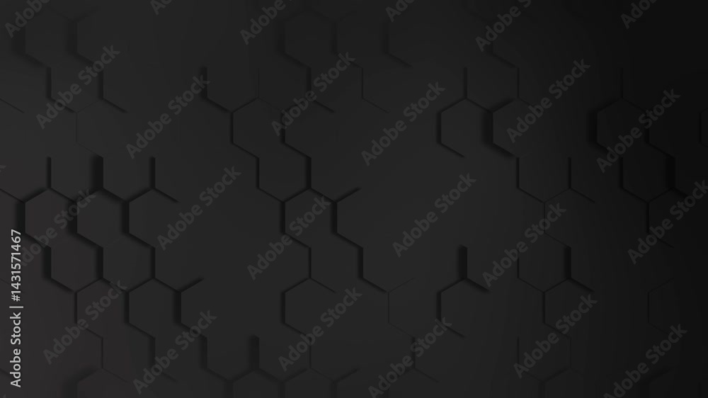 Poster black and white abstract design features a seamless puzzle pattern texture