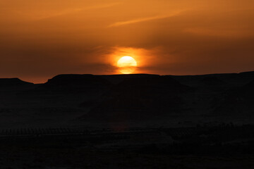 Atardecer en el oasis de Siwa, Egipto