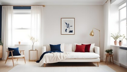 Photo interior modern design room 3d illustration