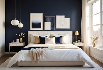 Photo interior modern design room 3d illustration