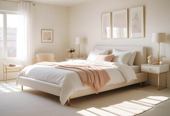 Photo interior modern design room 3d illustration