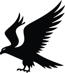 eagle in the form silhouette