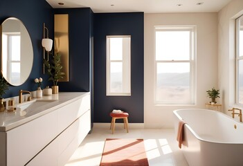 Photo interior modern design room 3d illustration