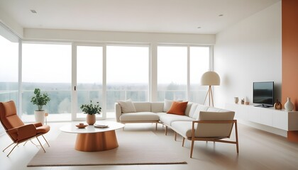 Photo interior modern design room 3d illustration