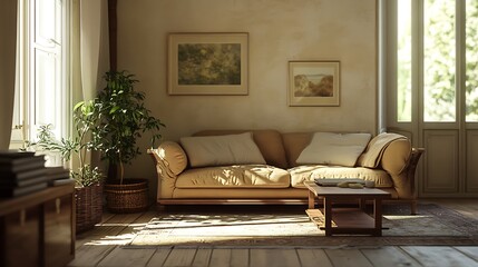 Natural lighting in elegant home with white decor high resolution picture