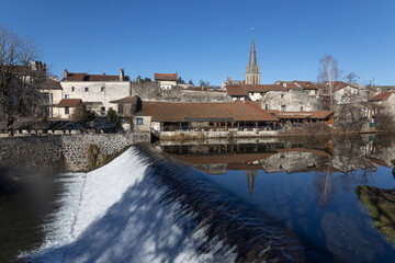 Aurillac : le quartier Saint G&eacute;raud et la  Jordanne
