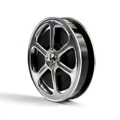 Obraz premium A film reel isolated on a clean white background