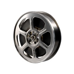 Obraz premium A film reel isolated on a clean white background