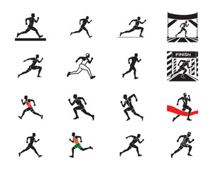 Runner Stretch – Silhouette Vector Design Athlete Warming Up – Minimalist Line Art