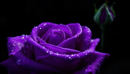 Deep Purple Rose Close-up (1)