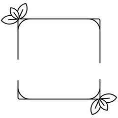 Square Floral Frame Icon