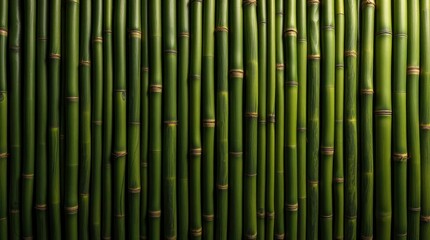 Naklejka premium Bamboo Stalk Background Texture Green Plant Pattern