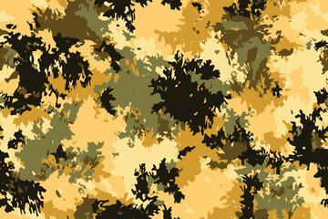 Abstract camouflage pattern, outdoor sports hunting camouflage can be used in textile printing. Grunge camouflage pattern. Vector camouflage background. © Rashid
