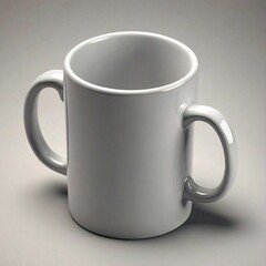Blank white ceramic coffee cup or mug mockup