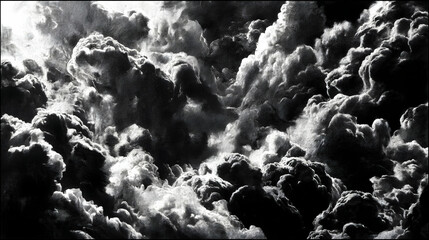 where cumulus formations morph into recognizable shapes and back.