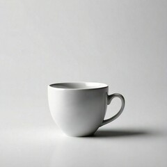 Blank white ceramic coffee cup or mug mockup