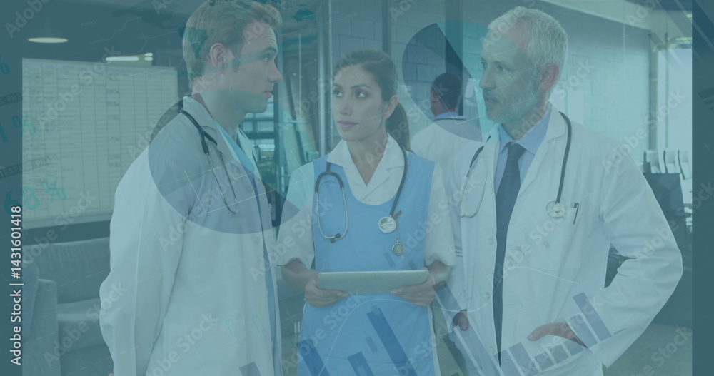 Poster image of data processing over three diverse doctors