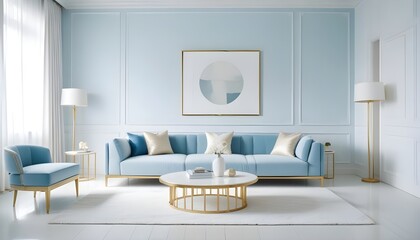 Photo interior modern design room 3d illustration