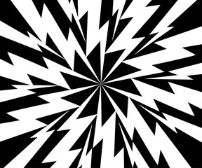 Black comic background with white lightning burst effect