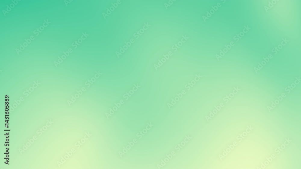 Poster a smooth gradient background featuring soft green and pale yellow hues, creating a calming and seren