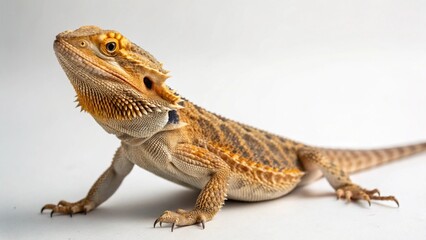 Bearded Dragon on studio background
