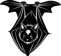 Vampire Bat Hanging Upside Down