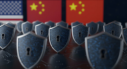 Cybersecurity Shield Protection: US-China Relations and Digital Warfare