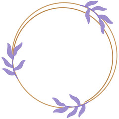 Circular Floral Frame Icon