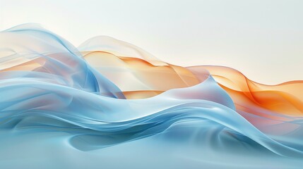 Abstract orange blue wave flowing express the energetic line. Seamless texture of vividness curve swirling convey sense of harmony and wonderful scene perfect for effect and graphic design. AIG51.