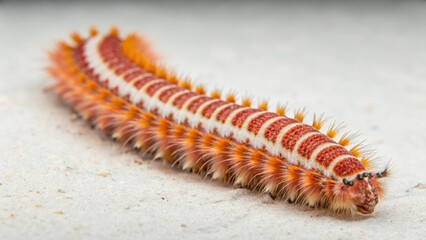 Obraz premium Bearded Fireworm on studio background 