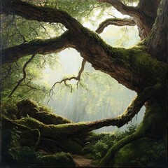 forest background Generative AI