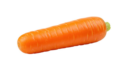 Vivid orange carrot with smooth texture on black, natural and simple vegetable