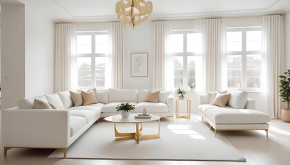 Fototapeta premium Photo interior modern design room 3d illustration