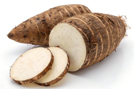 taro isolated on white background
