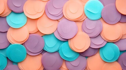 A background of many colorful circles with a gradient effect