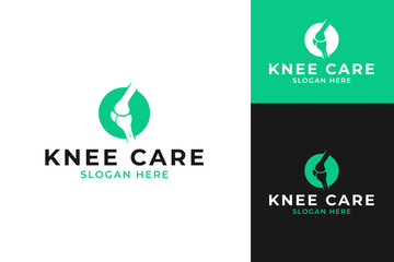 Vector of knee care logo design template illustration